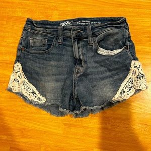 Denim shorts